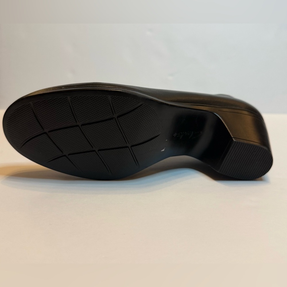 Clarks Emily Ruby Block-Heel Comfort Pumps Size 9.5 Black - Picture 15 of 16